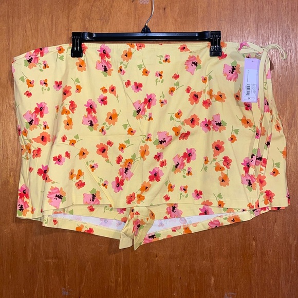 •WILD FABLE•NWT YELLOW FLORAL SKORT SIZE 3X - Picture 11 of 11